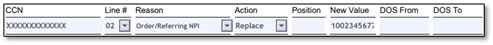 Ordering/Referring NPI