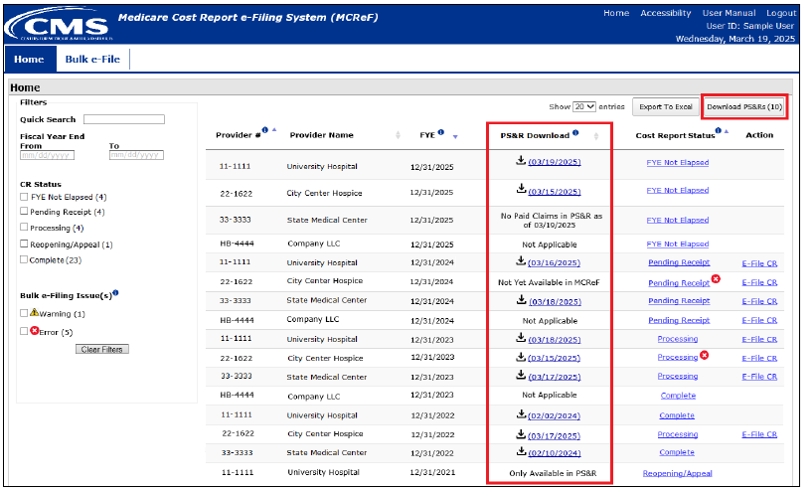 Summary Report Functionality