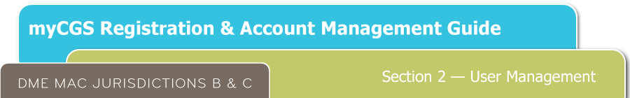 myCGS Registration & Account Management Guide Chapter 2