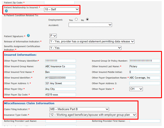 MyCGS: Submitting A Part B Medicare Secondary Payer (MSP) EClaim